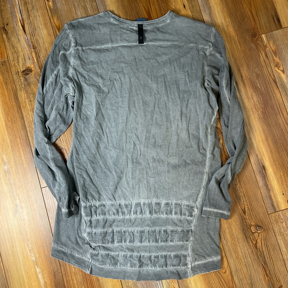 Adidas Acid Wash Grey Layers Long Sleeve TShirt M